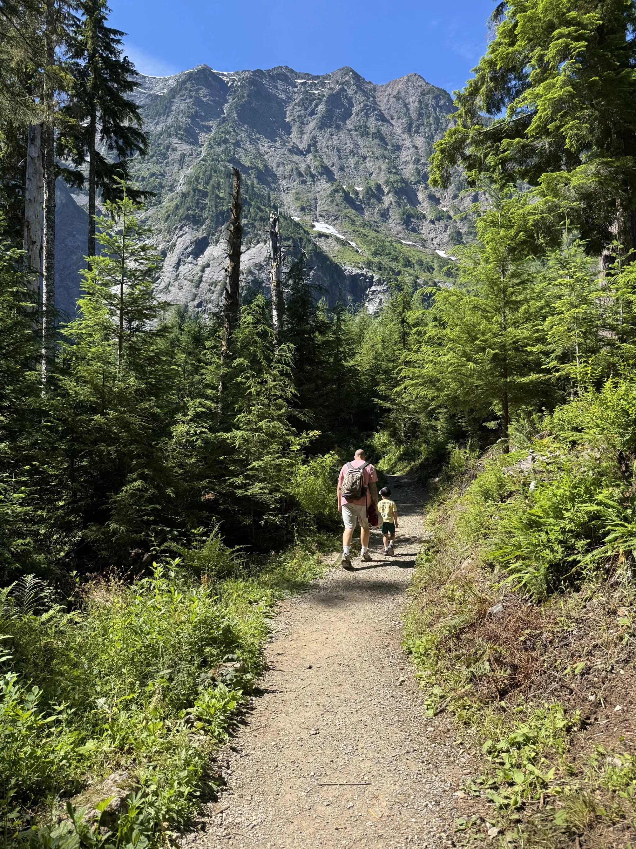 Walking the trail to the ice caves